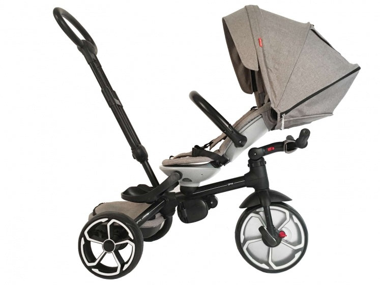 Prime 4-in-1 driewieler 8 Inch Junior Grijs/Zwart