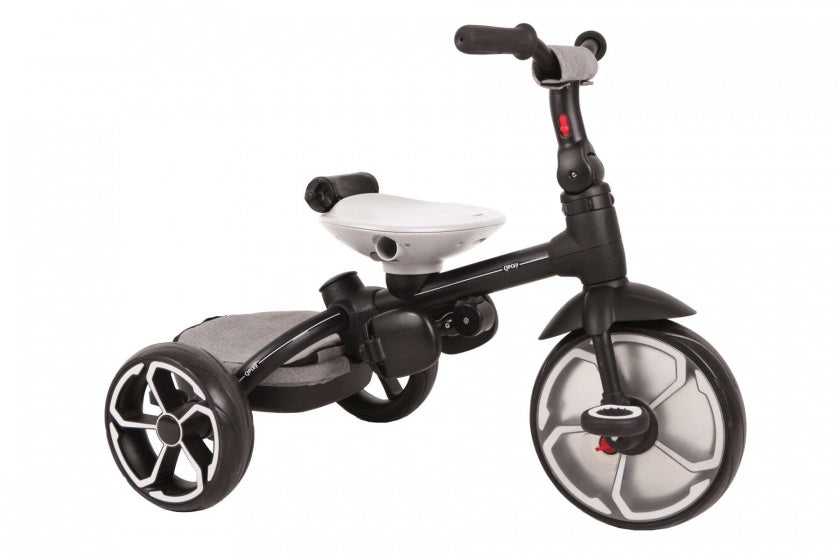 Prime 4-in-1 driewieler 8 Inch Junior Grijs/Zwart