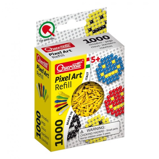 Pixel Art aanvuldoos geel diameter 4 mm 1000-delig