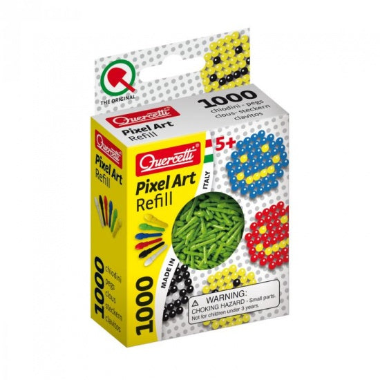 Pixel Art aanvuldoos groen diameter 4 mm 1000-delig