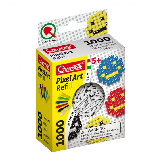 Pixel Art aanvuldoos wit diameter 4 mm 1000-delig
