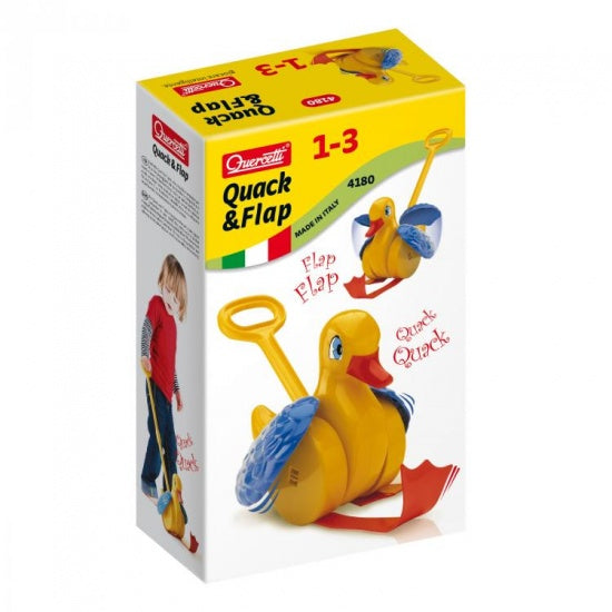 Quack en Flap stokroller eend