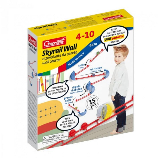 Skyrail XL muurrails knikkerbaan 15-delig