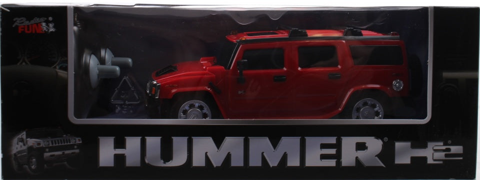bestuurbare auto Hummer rood 15 cm