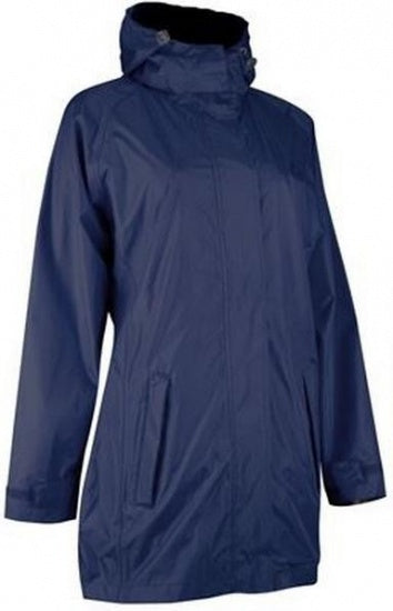Regenjas Deluxe lang model dames donker blauw maat 44