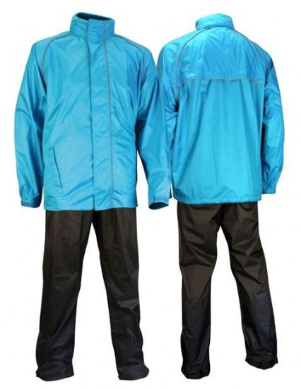 Regenpak Comfort Blauw / Antraciet Maat XXL