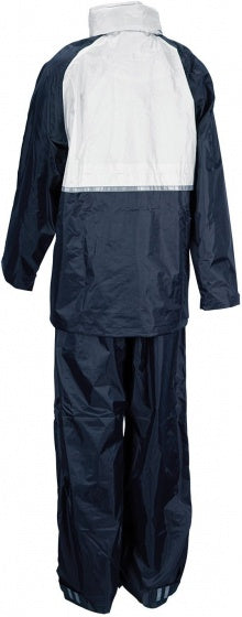 regenpak junior blauw/wit maat 128