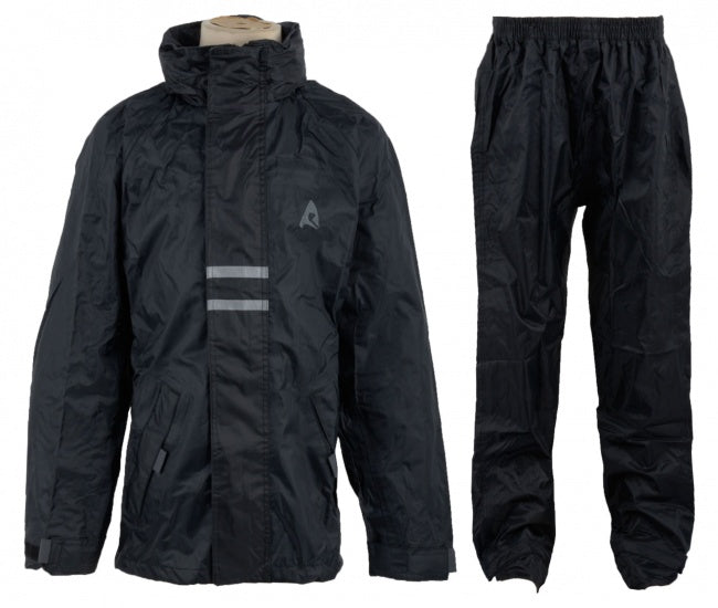 Regenpak Junior Unisex Zwart Maat 176