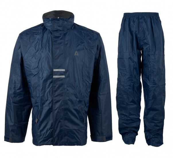 Regenpak Senior Unisex Marine/Antraciet Maat L