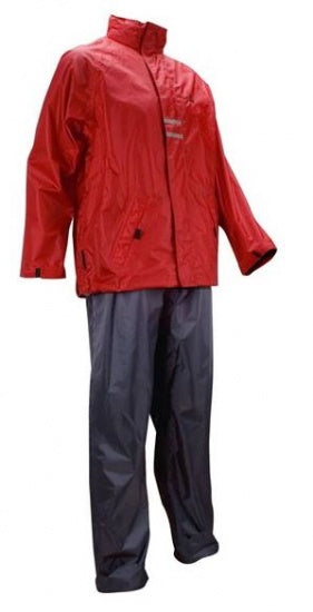 Regenpak Senior Unisex Rood/Antraciet Maat M