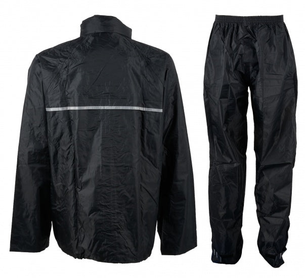 Regenpak Senior Unisex Zwart/Antraciet Maat M