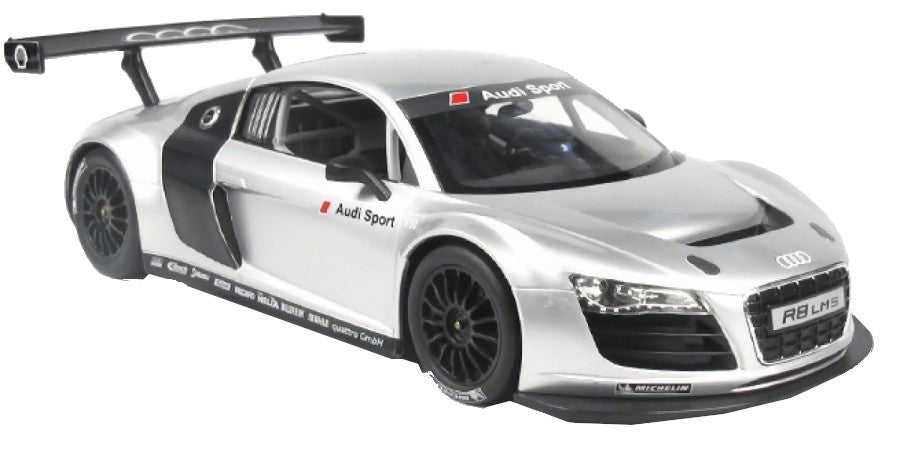RC Audi R8 zilver 30 cm schaal 1:14