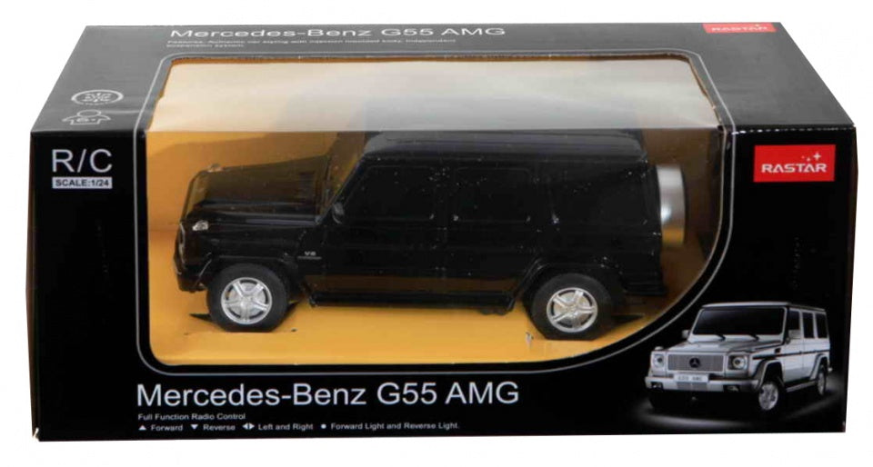 RC Mercedes-Benz G55 AMG schaal 1:24 zwart 18 cm