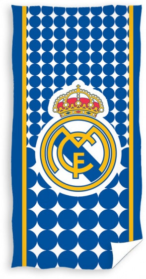 badlaken Logo 70 x 140 cm blauw
