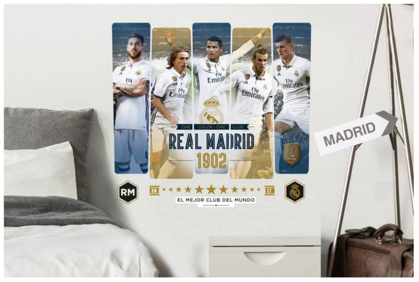 muursticker 5 spelers