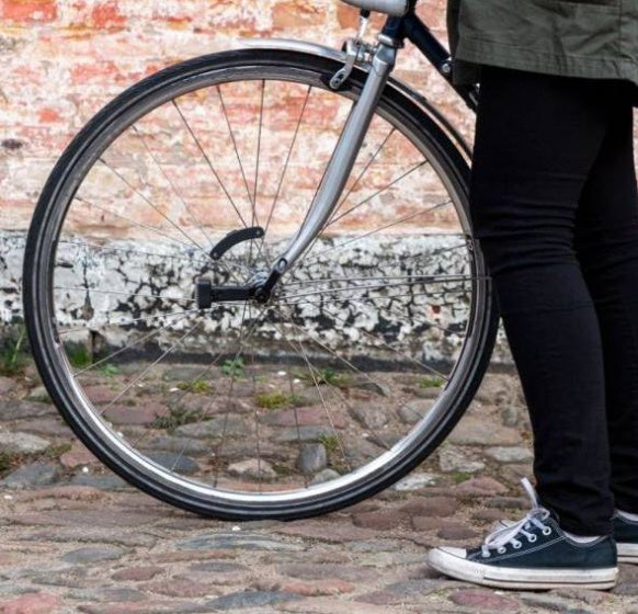 fietsverlichting AMS Constant staal rood/wit 4 delig