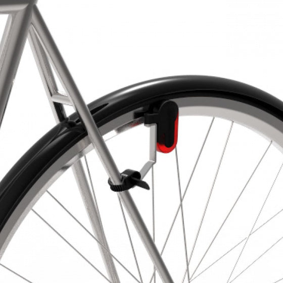 fietsverlichting City Supreme Constant staal rood/wit 2-delig