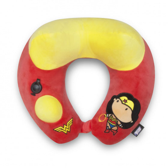 opblaasbaar nekkussen Wonder Woman 29 cm rood/geel