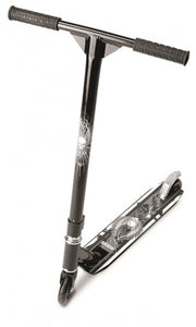 Kook stuntstep Junior Voetrem Zwart/Grijs