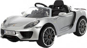 Porsche 918 Spider accuvoertuig 12 Volt zilver