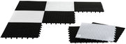 schaak- en damveld 15 cm zwart/wit 64-delig