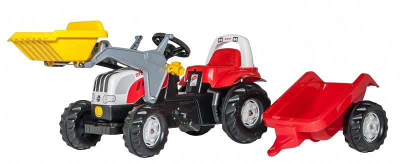traptractor RollyKid Steyr 6165 CVT junior rood
