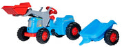traptractor RollyKiddy Classic blauw/rood