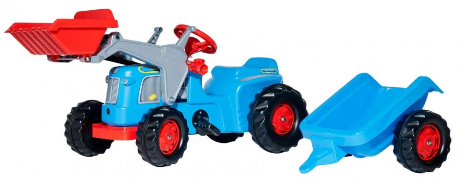 traptractor RollyKiddy Classic blauw/rood
