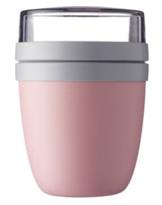 lunchpot Ellipse 700 ml roze/grijs