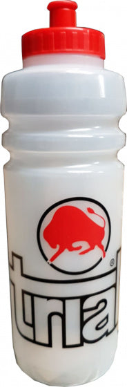 bidon 1 liter wit/rood/transparant