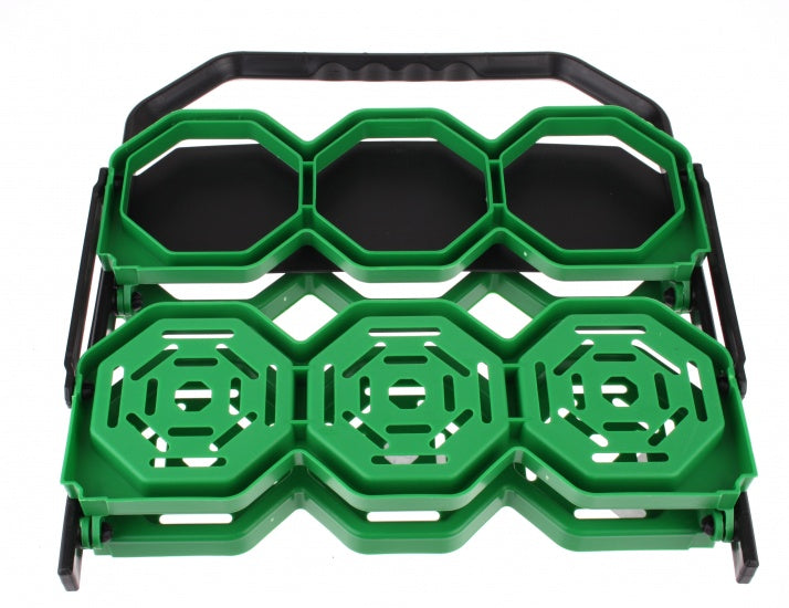 bidonhouder 6 bidons groen/zwart