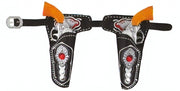 dubbele holster met pistolen cowboy jongens 4-delig