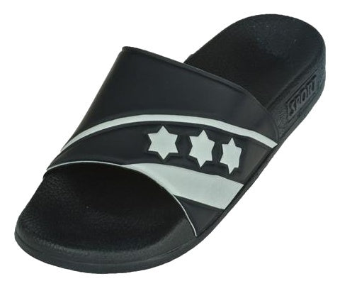 badslippers De Luxe unisex donkerblauw maat 47