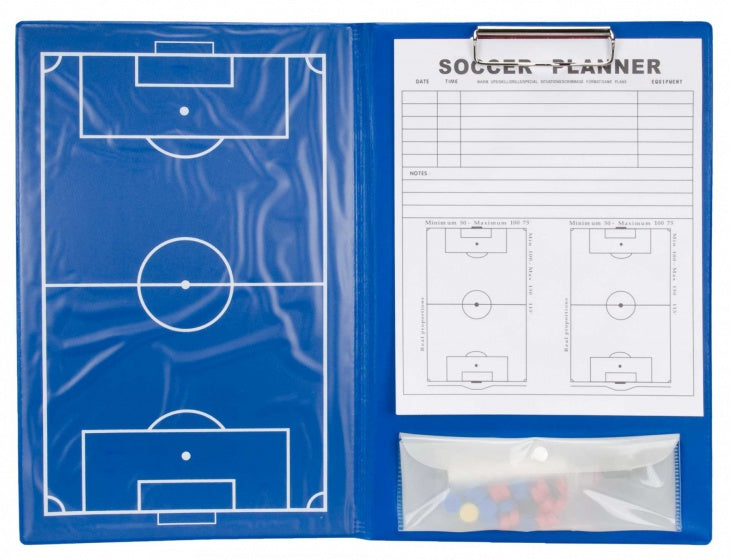 coachmap voetbal magnetisch 36 cm blauw