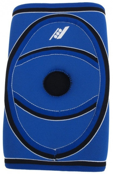 kniebandage Patello open blauw maat L