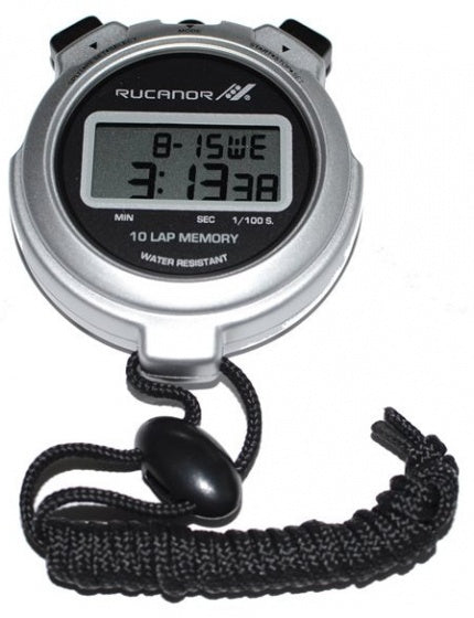 stopwatch 12 zilver