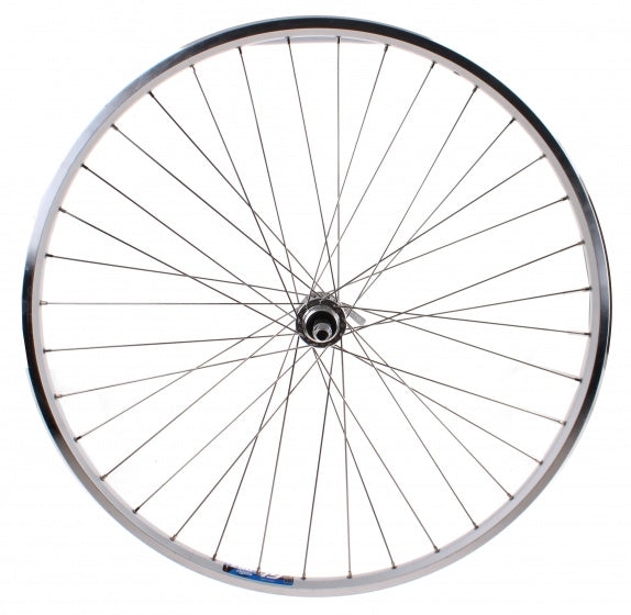 achterwiel Zac 19 28 inch freewheel vast 36G zilver