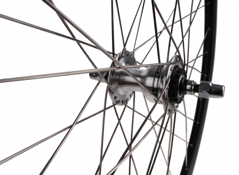voorwiel 28 inch rollerbrake 36G alu zwart