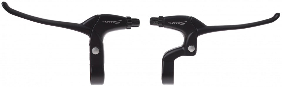 remgrepen set V-brake/rollerbrake 4-vinger zwart 2-delig