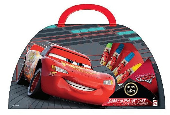 kleurkoffer Cars 3 50-delig rood