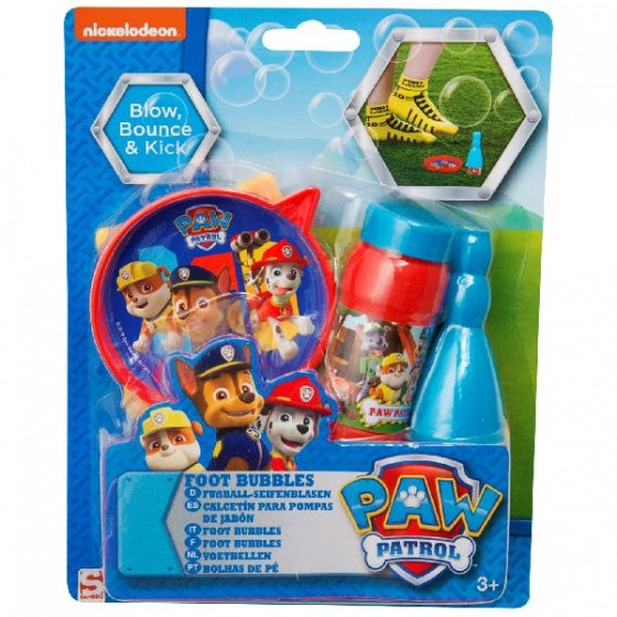 voetbubbels Paw Patrol rood/geel