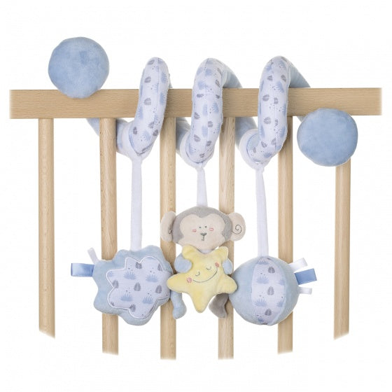 boxspiraal 21 cm blauw aapje