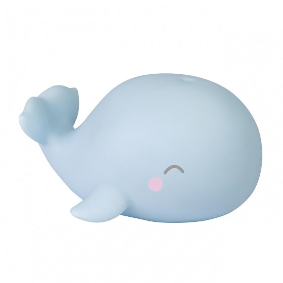 nachtlampje walvis junior blauw 12 x 15 x 8 cm