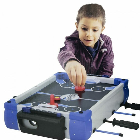 tafelspel 5-in-1 junior 43 cm wit/blauw