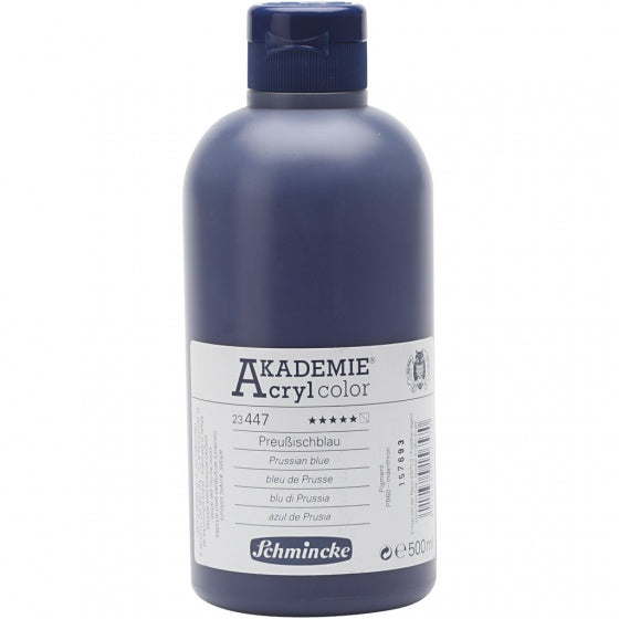 acrylverf Akademie 500 ml prusian-blauw