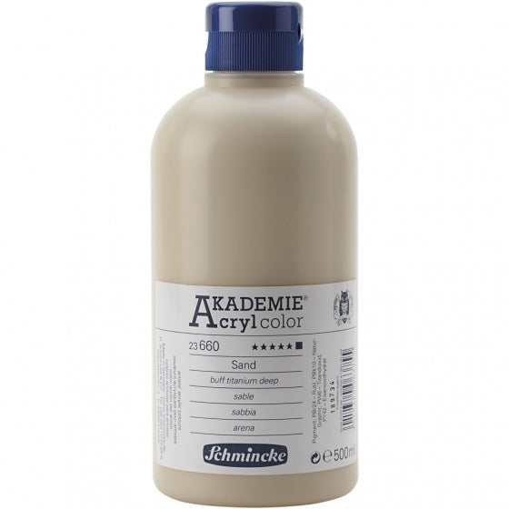 acrylverf Akademie 500 ml zand-beige