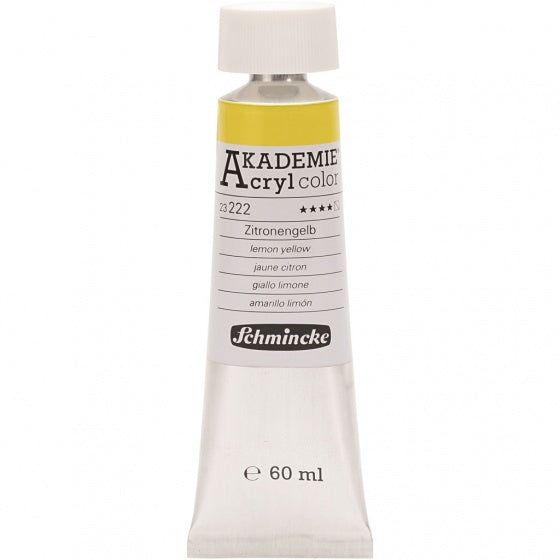 tube acrylverf Akademie 60 ml lemon-geel