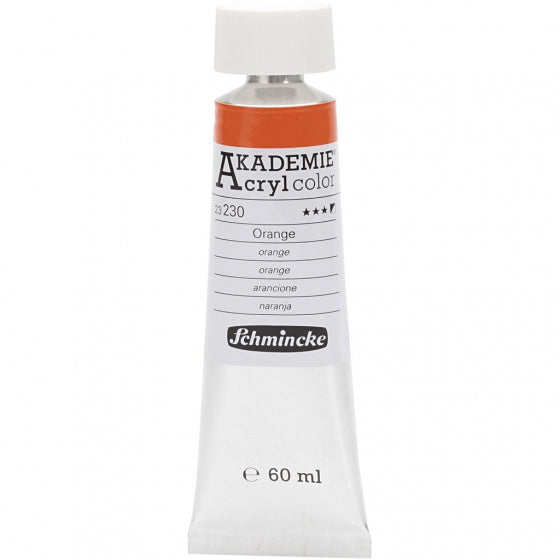 tube acrylverf Akademie 60 ml oranje