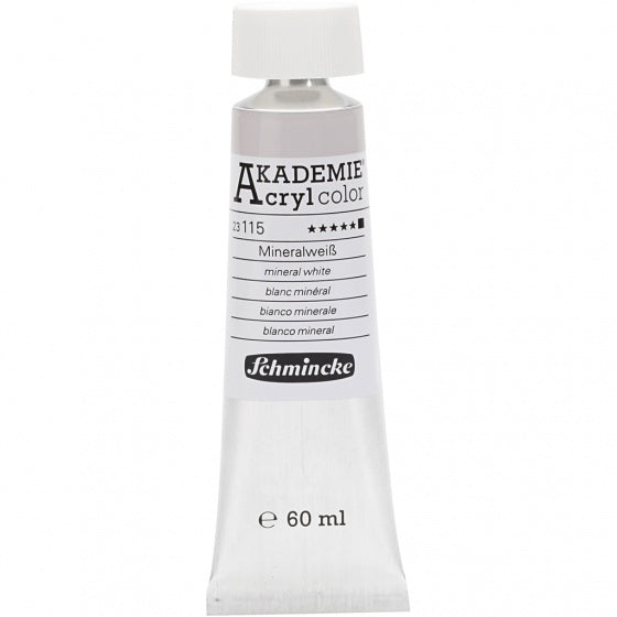 tube Akademie acrylverf 60 ml wit-mineral (115)
