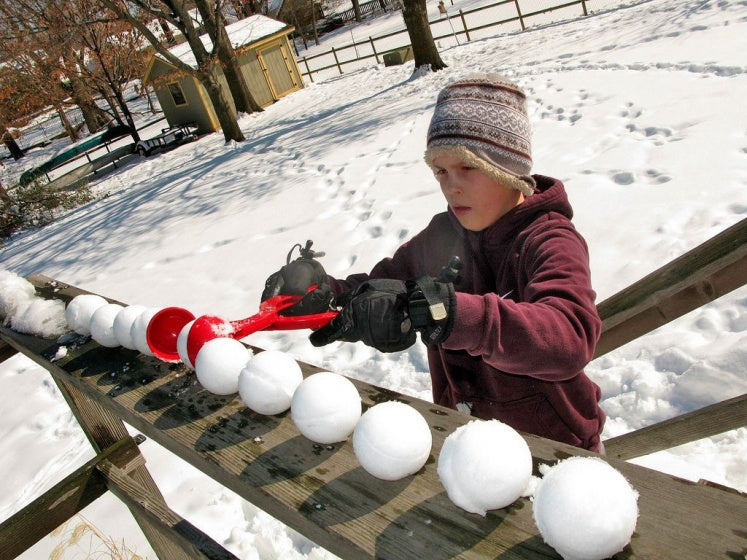 sneeuwbaltang oranje 37 cm